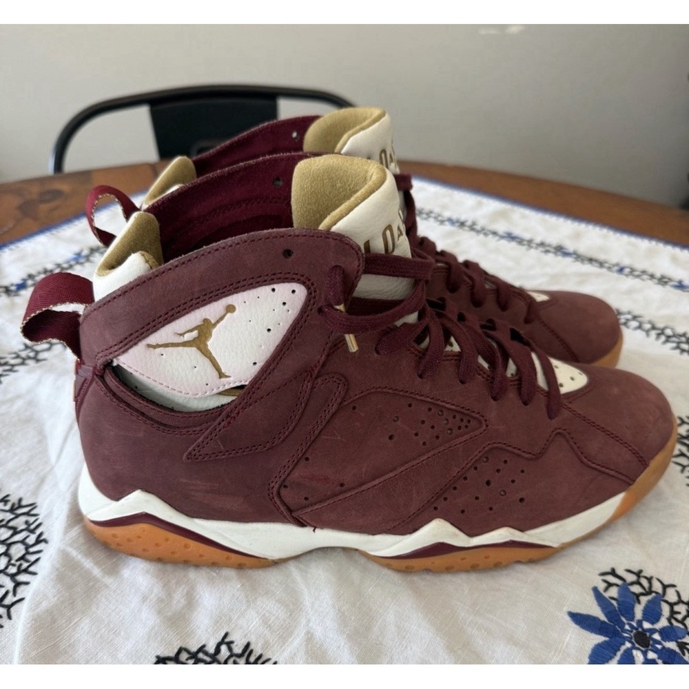 Jordan 7 Retro Cigar Maroon Basketball Shoes Mens 10.5 725093-630